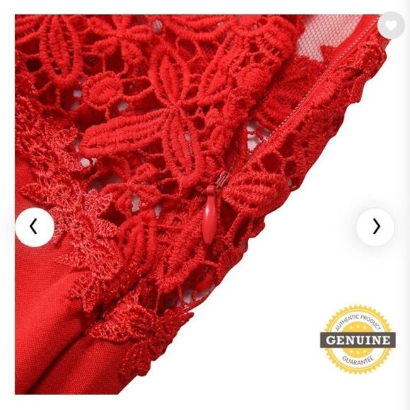 NWT GlorySunshine Sheath Sexy Lace Backless Mermaid Flare Dress - Picture 4 of 14